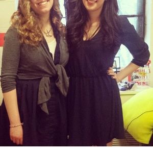 Nordstrom Lush navy blue dress